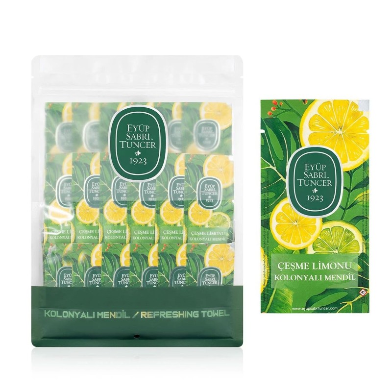 Освежаващи кърпички за ръце с аромат на Лимон Lemon Refreshing Towel 150 бр. Eyup Sabri Tuncer Освежаващи кърпички за ръце с аромат на Лимон Lemon Refreshing Towel 150 бр. Eyup Sabri Tuncer