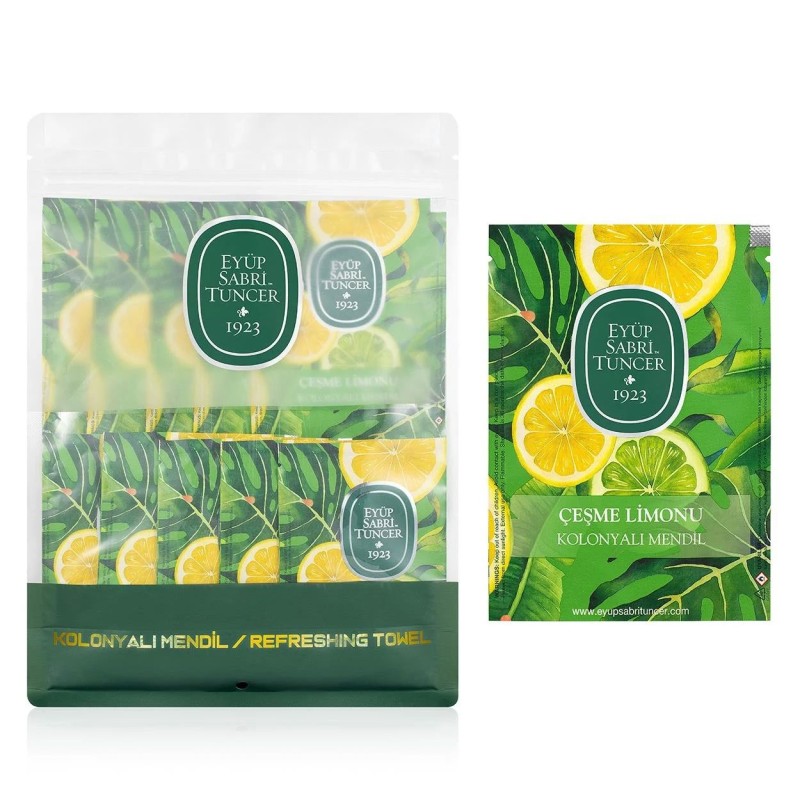 Освежаващи кърпички за ръце с аромат на Лимон Lemon Refreshing Towel 50бр. Eyup Sabri Tuncer Освежаващи кърпички за ръце с аромат на Лимон Lemon Refreshing Towel 50бр. Eyup Sabri Tuncer