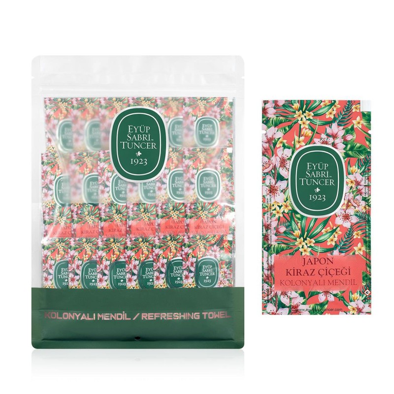 Освежаващи кърпички за ръце с аромат на Японска Череша Japanese Cherry Refreshing Towel 150бр. Eyup Sabri Tuncer Освежаващи кърпички за ръце с аромат на Японска Череша Japanese Cherry Refreshing Towel 150бр. Eyup Sabri Tuncer