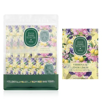 Освежаващи кърпички за ръце с аромат на Върбинка и Свеж Лимон Verbena & Zinde Lemon Refreshing Towel    50бр. Eyup Sabri Tuncer