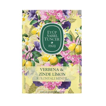 Освежаващи кърпички за ръце с аромат на Върбинка и Свеж Лимон Verbena & Zinde Lemon Refreshing Towel 50бр. Eyup Sabri Tuncer Освежаващи кърпички за ръце с аромат на Върбинка и Свеж Лимон Verbena & Zinde Lemon Refreshing Towel 50бр. Eyup Sabri Tuncer