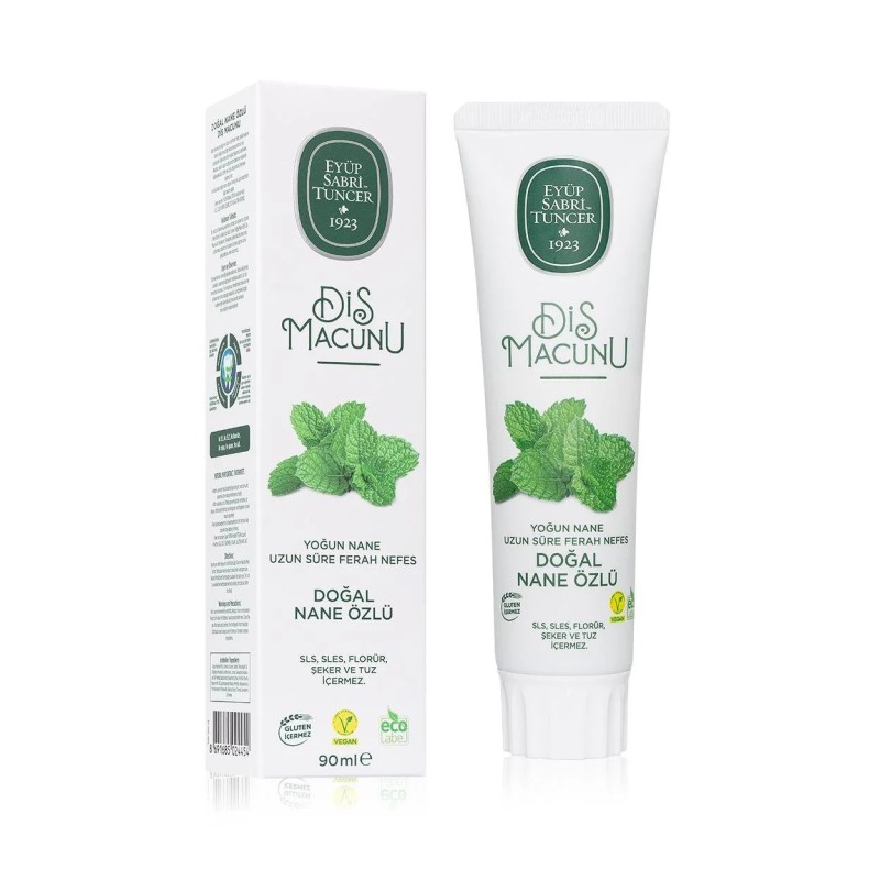 Паста за зъби с Натурален Екстракт от Мента Toothpaste 90мл. Eyup Sabri Tuncer Паста за зъби с Натурален Екстракт от Мента Toothpaste 90мл. Eyup Sabri Tuncer