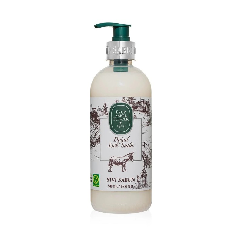 Натурален течен сапун - Магарешко мляко Donkey milk Liquid Soap 500мл. Eyüp Sabri Tuncer Натурален течен сапун - Магарешко мляко Donkey milk Liquid Soap 500мл. Eyüp Sabri Tuncer